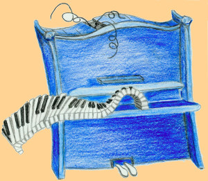 Mein blaues Klavier