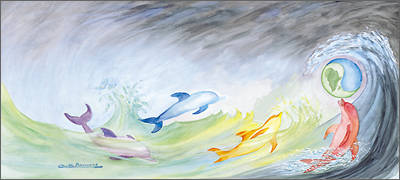 Aquarell der niederländischen Meisterin Mareijke Cremers
